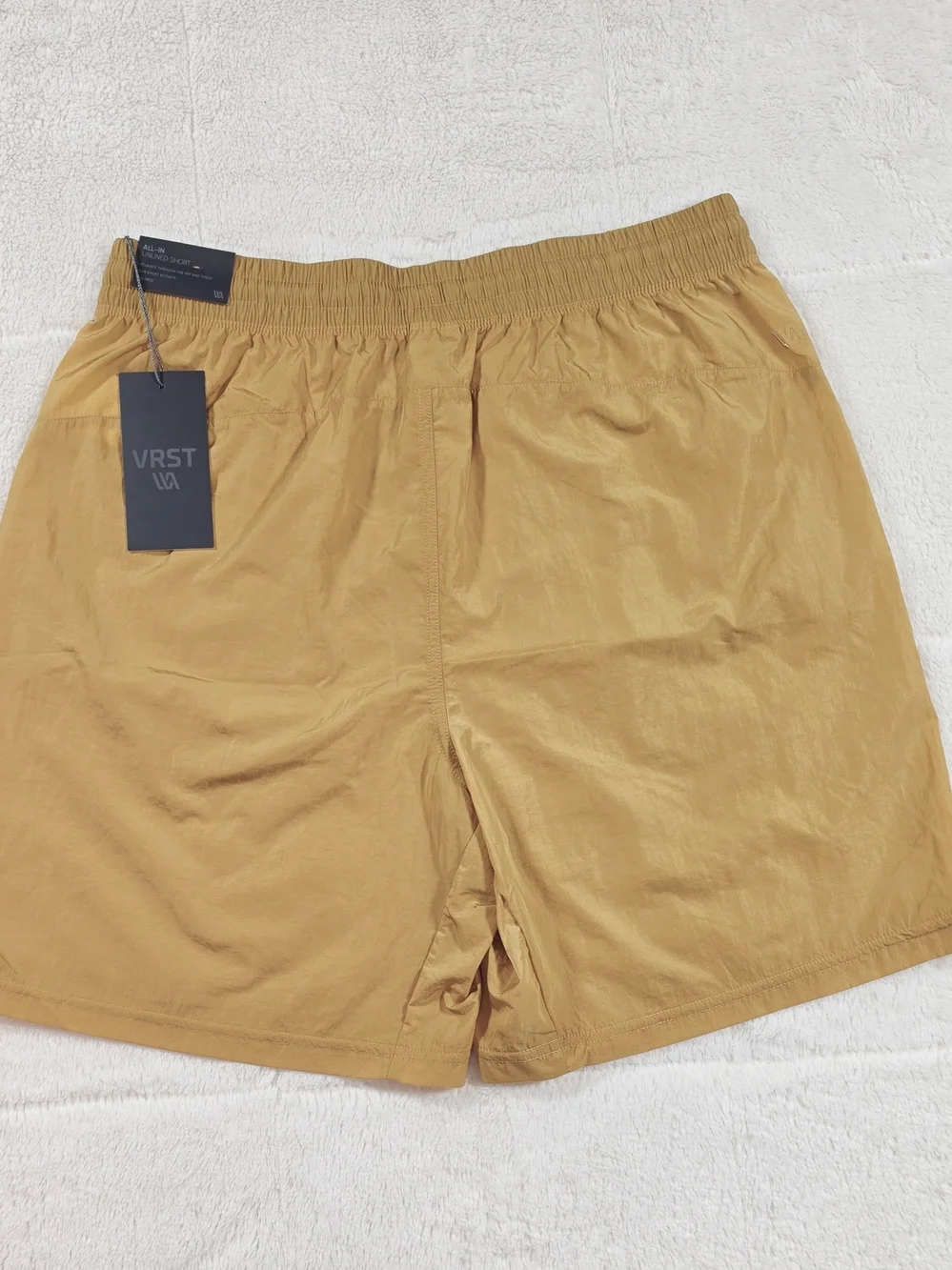 VRST Men's Gold Hybrid Unlined Shorts